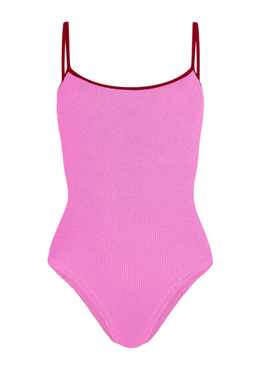 Pamela Swim Contrast Bubblegum/Red