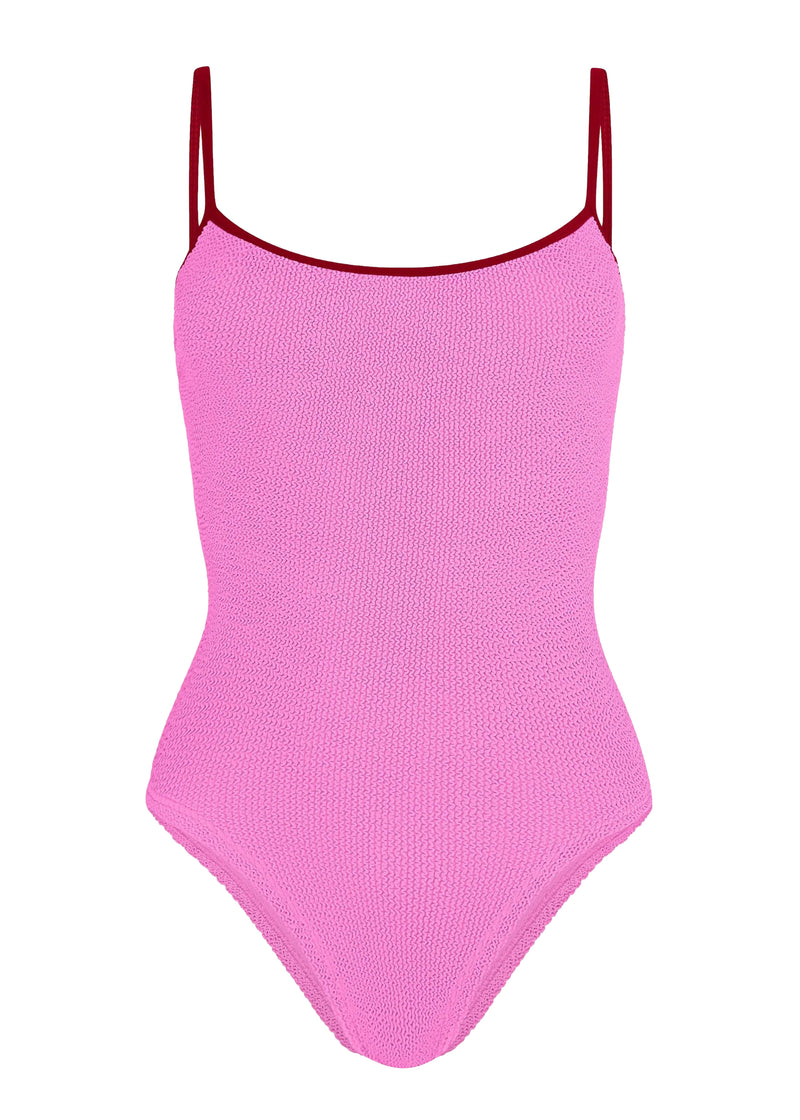 Pamela Swim Contrast Bubblegum/Red