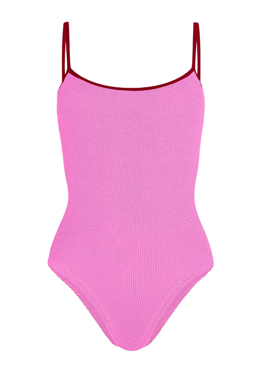Pamela Swim Contrast Bubblegum/Red
