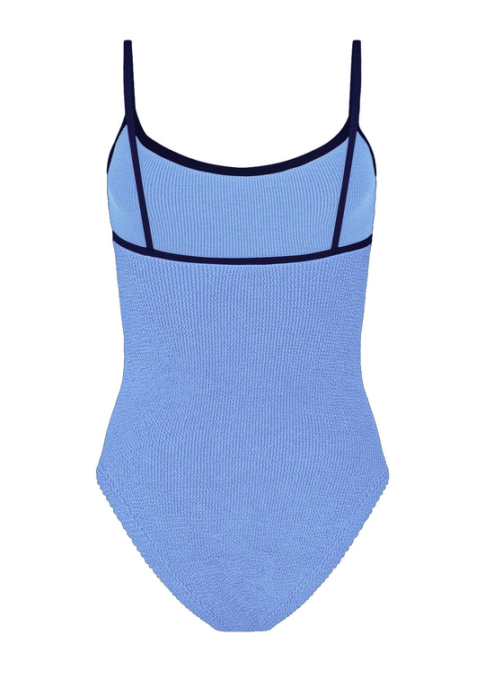 Pamela Swim Contrast Cornflower/Navy