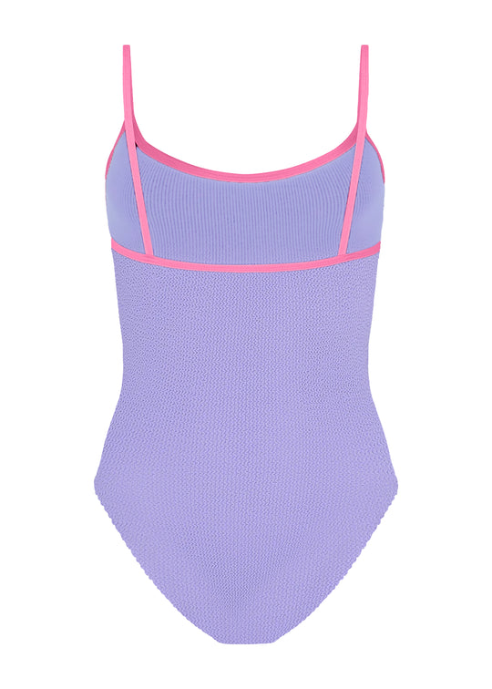Pamela Swim Contrast Lilac/Bubblegum