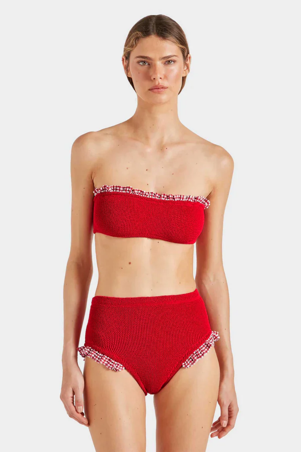 Load image into Gallery viewer, Peggy Bikini Red Gingham
