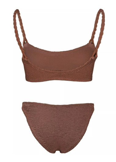 Phoebe Bikini Metallic Chocolate