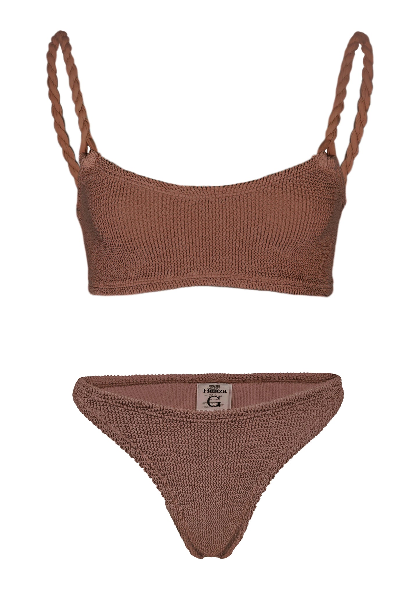 Load image into Gallery viewer, Phoebe Bikini Metallic Chocolate
