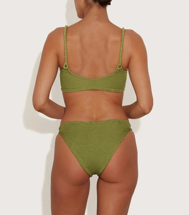 Phoebe Bikini Metallic Moss - ONE SIZE - Bikini