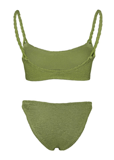 Phoebe Bikini Metallic Moss