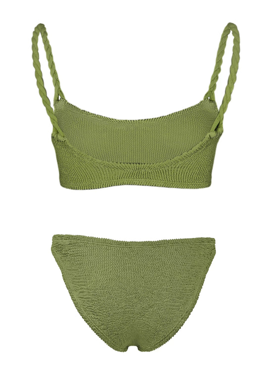 Phoebe Bikini Metallic Moss