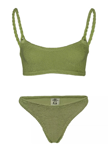 Phoebe Bikini Metallic Moss