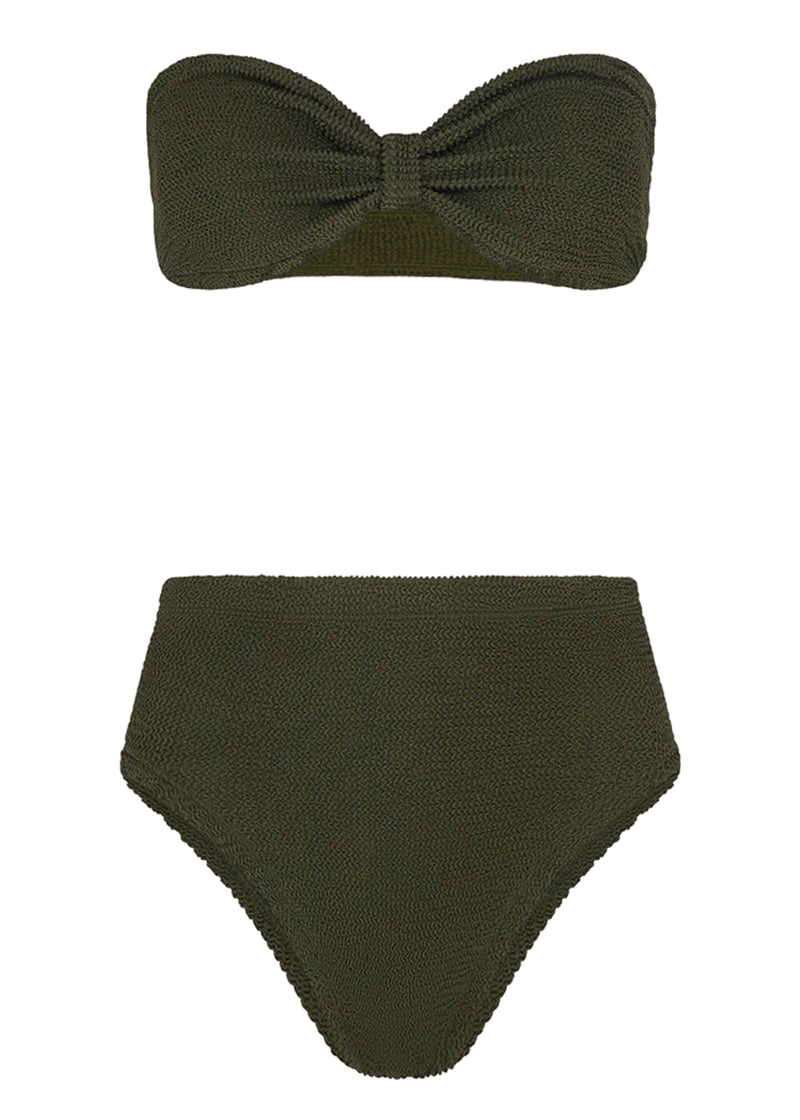 Ruby Bikini Metallic Khaki