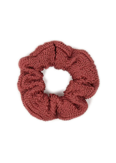 Scrunchie Metallic Rosewood