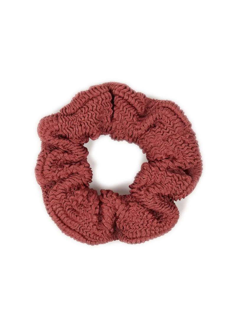 Scrunchie Metallic Rosewood