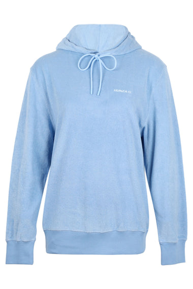 Terry Towelling Hoodie Cornflower