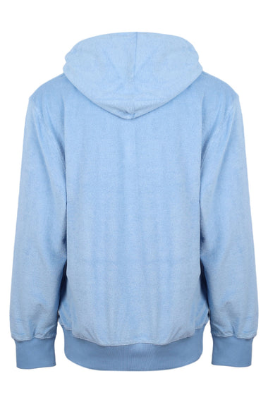 Terry Towelling Hoodie Cornflower