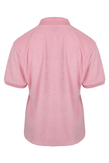 Terry Towelling Polo Pink