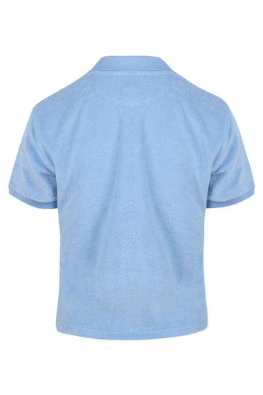 Terry Towelling Polo Cornflower