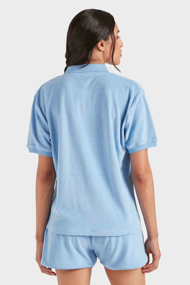 Terry Towelling Polo Cornflower