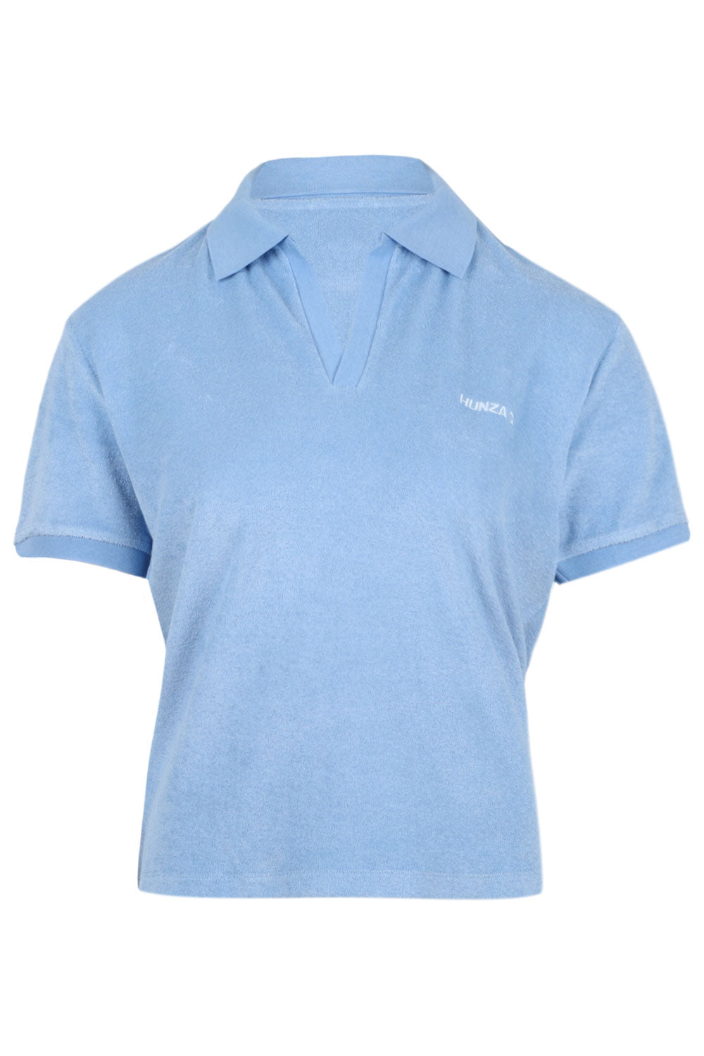 Terry Towelling Polo Cornflower