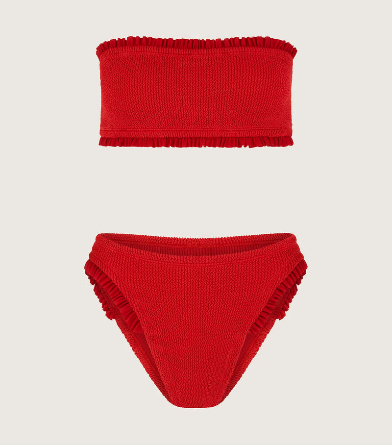 Tracey Frill Bikini Red