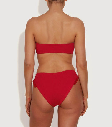 Tracey Frill Bikini Red - ONE SIZE - Bikini
