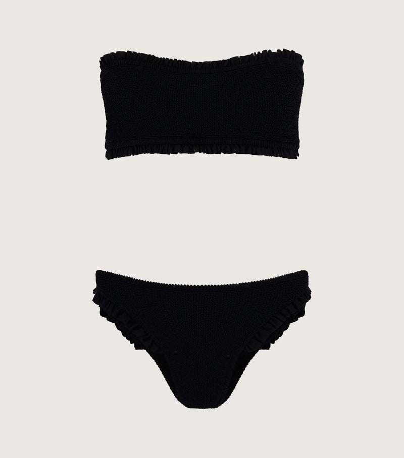 Tracey Frill Bikini Full Black