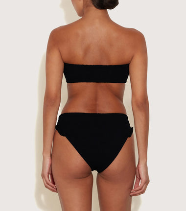 Tracey Frill Bikini Full Black - ONE SIZE - Bikini