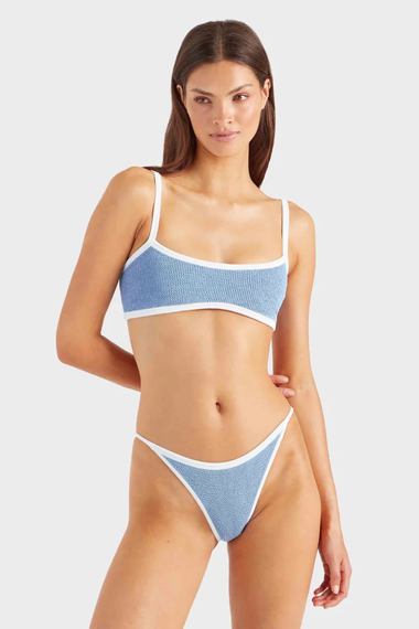 Tyler Bikini Cornflower/White