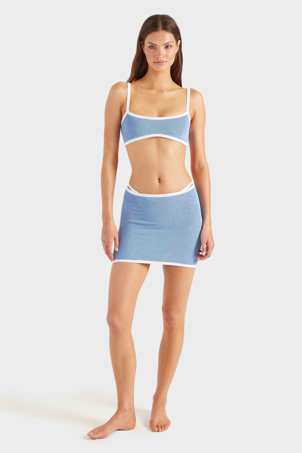 Load image into Gallery viewer, Tyler Bikini Cornflower/White
