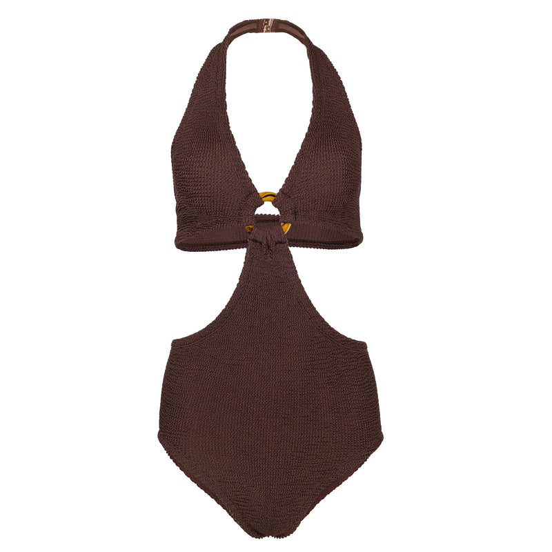 Ursula One Piece Metallic Chocolate
