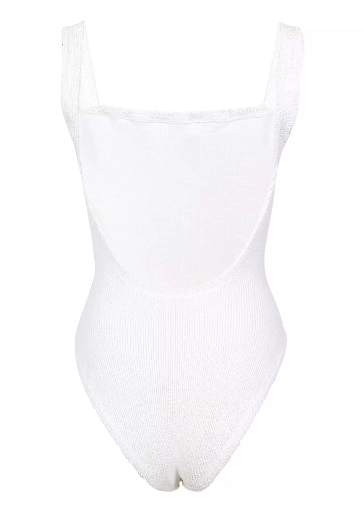 Load image into Gallery viewer, Classic Square Neck Swim White
