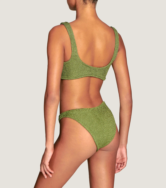 Xandra Bikini Metallic Moss - ONE SIZE - Bikini