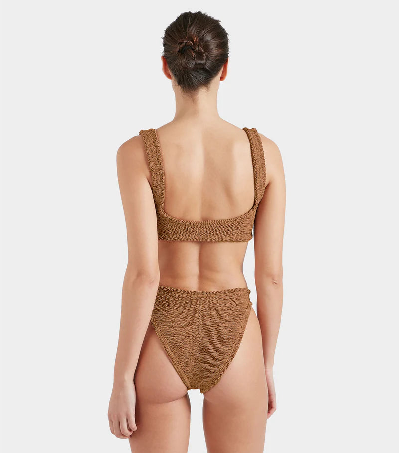 Load image into Gallery viewer, Xandra Bikini Metallic Cocoa
