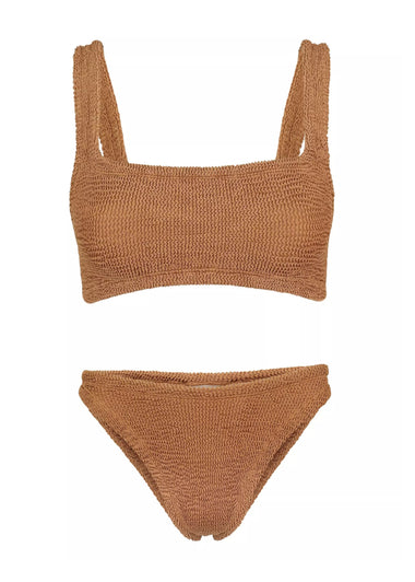 Xandra Bikini Metallic Cocoa