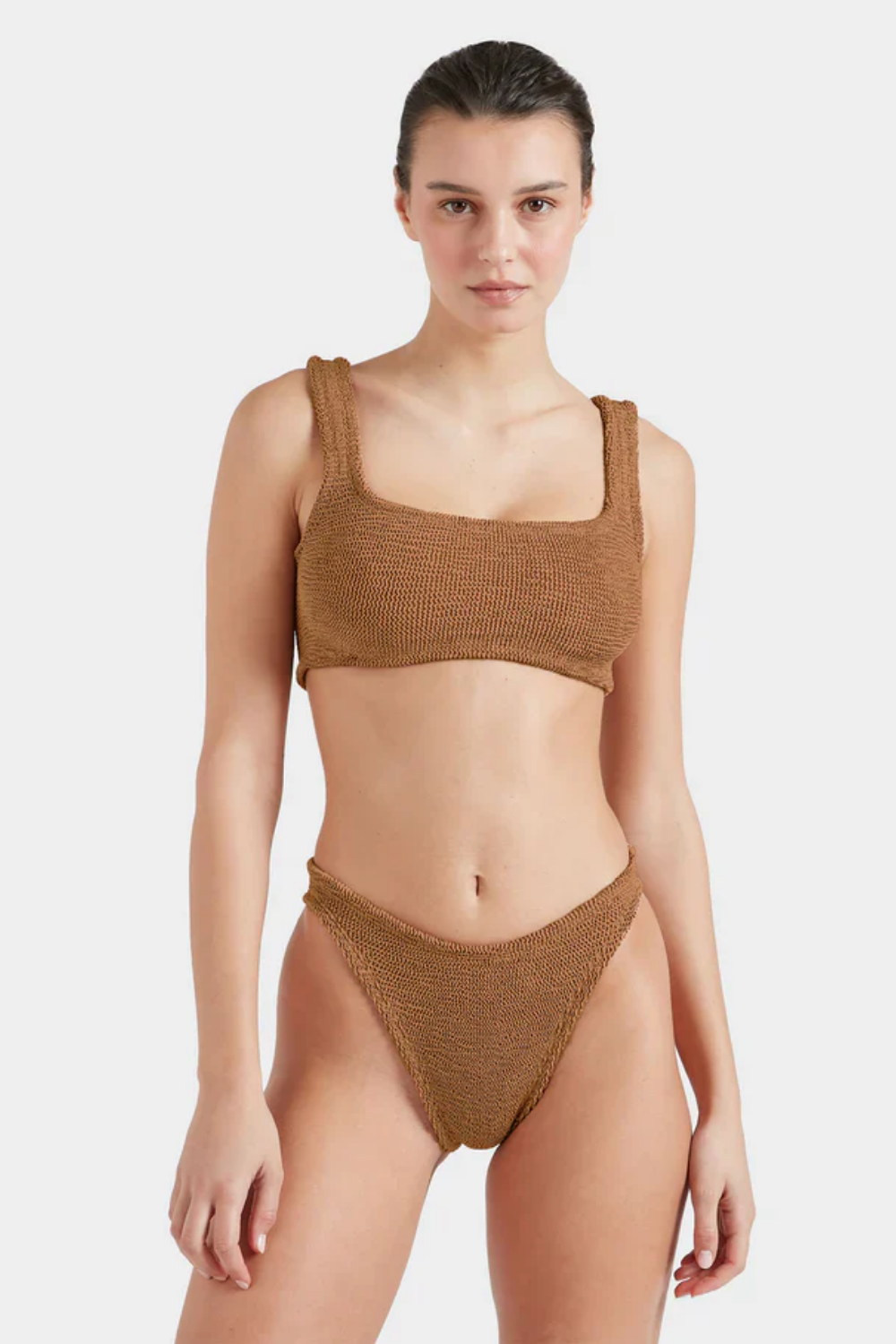 Xandra Bikini Metallic Cocoa