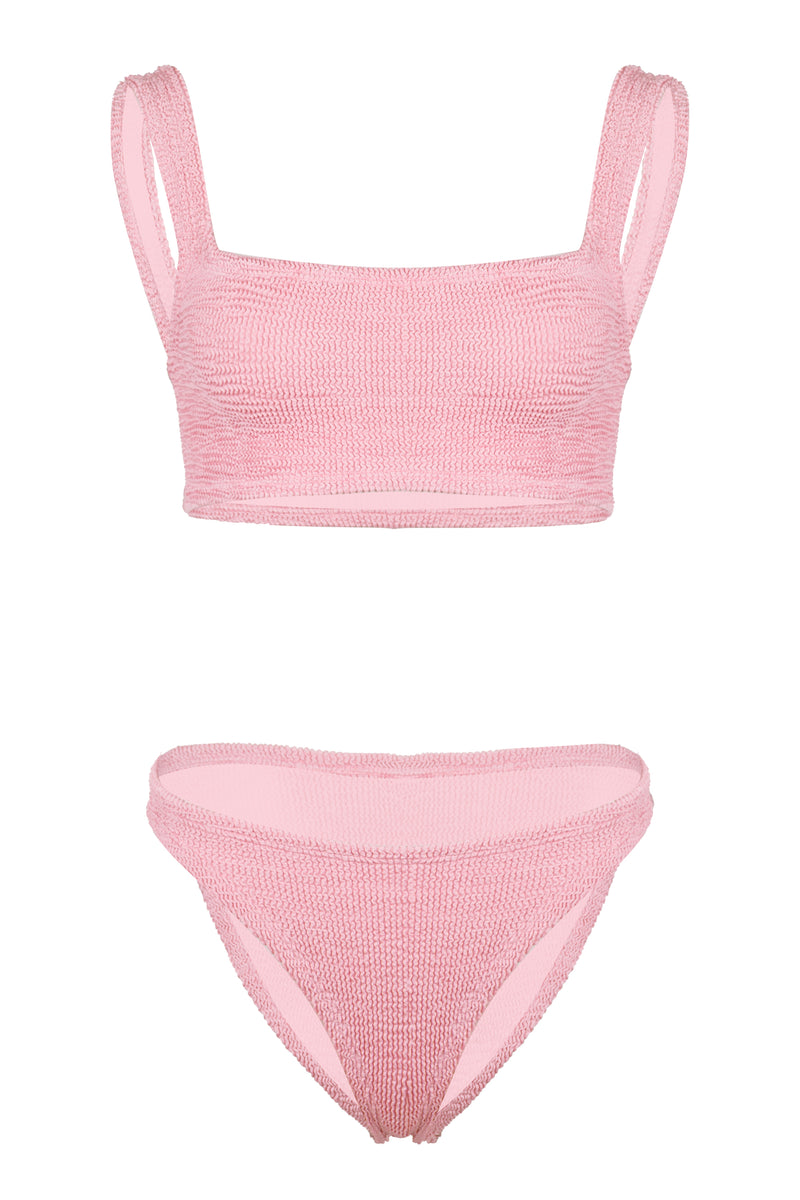 Xandra Bikini Metallic Dusty Pink