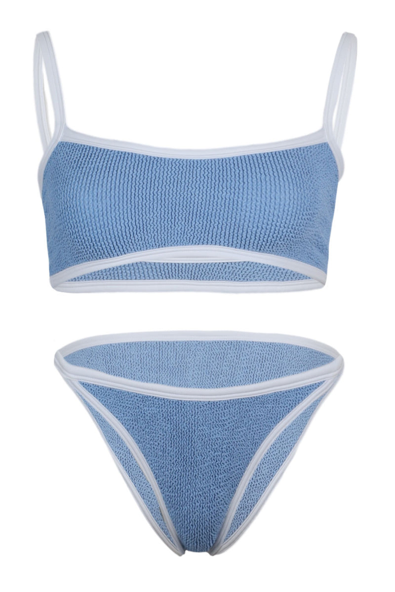 Tyler Bikini Cornflower/White