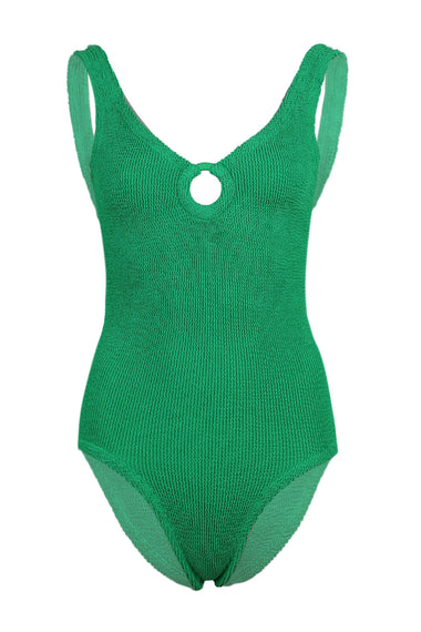 Coverage Celine Swim with Fabric Covered Hoop Emerald