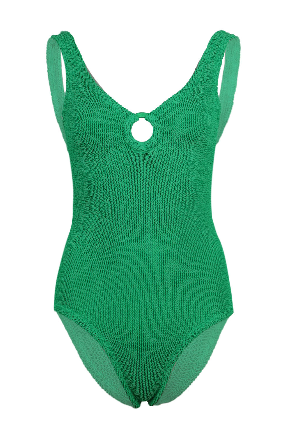 Load image into Gallery viewer, Coverage Celine Swim with Fabric Covered Hoop Emerald
