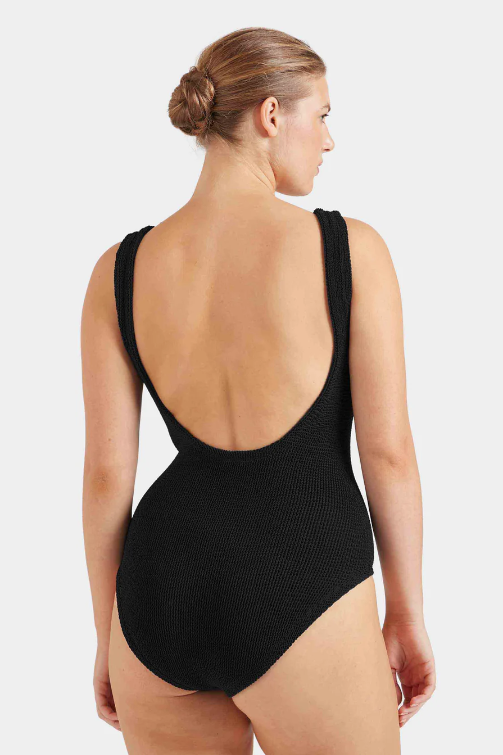 Load image into Gallery viewer, Coverage Square Neck Swim Black
