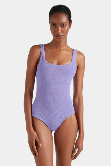 Coverage Square Neck Swim Lilac