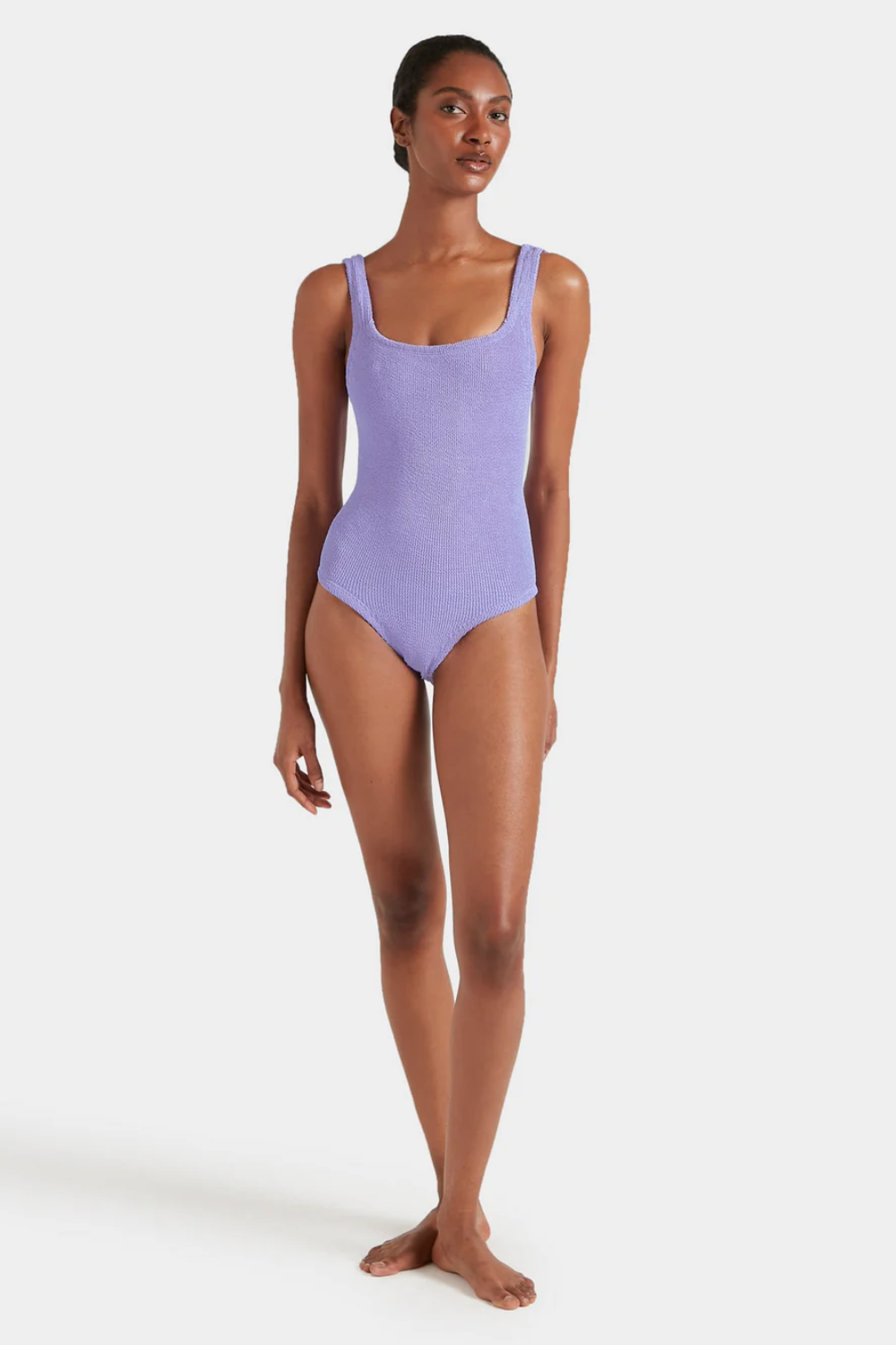 Load image into Gallery viewer, Coverage Square Neck Swim Lilac
