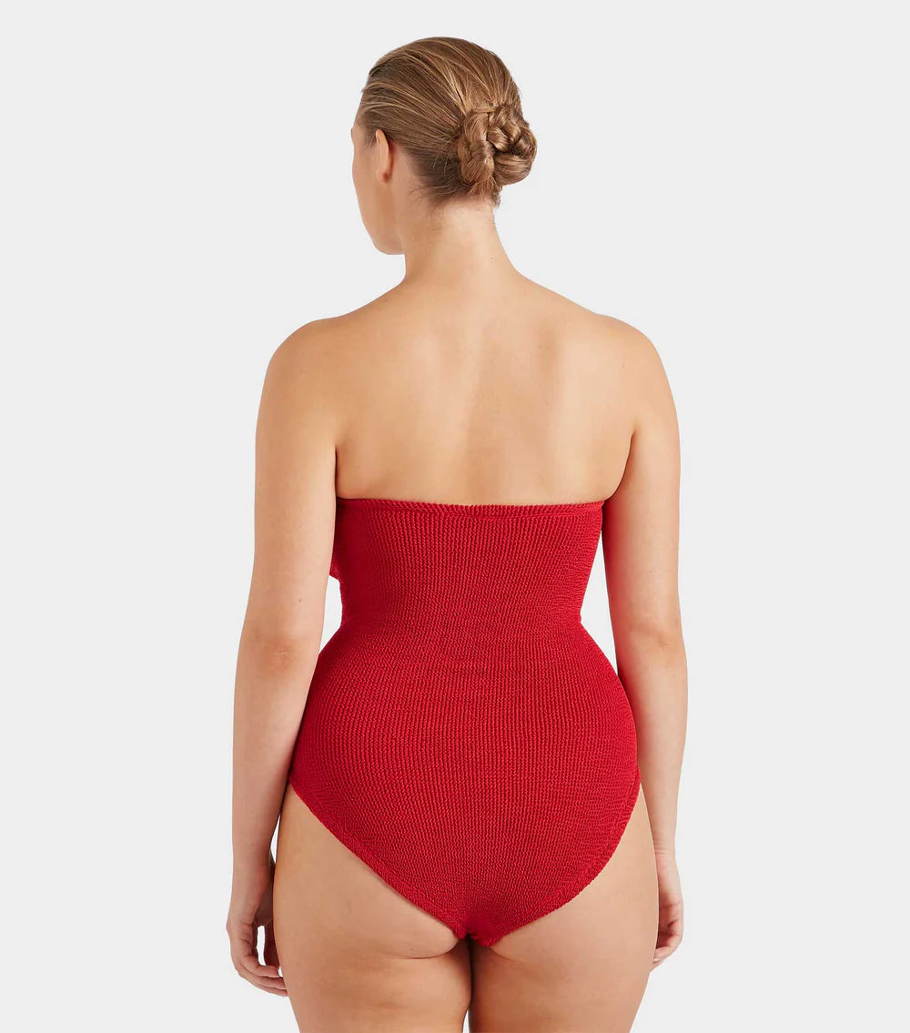 Load image into Gallery viewer, Dolly Swim Red Gingham
