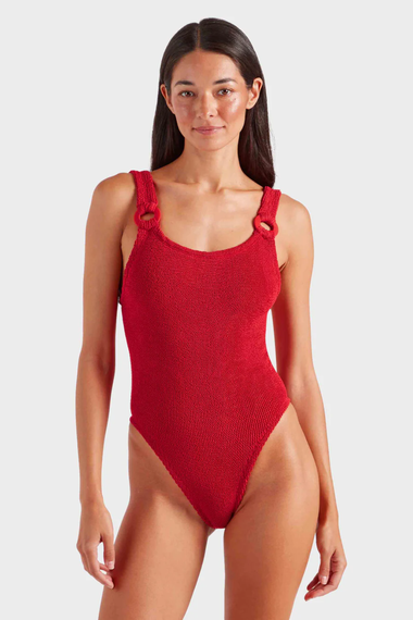 Domino Swim With Fabric Covered Hoops Red