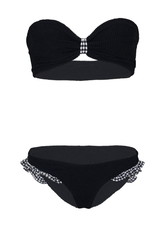 Jean Bikini Black Gingham