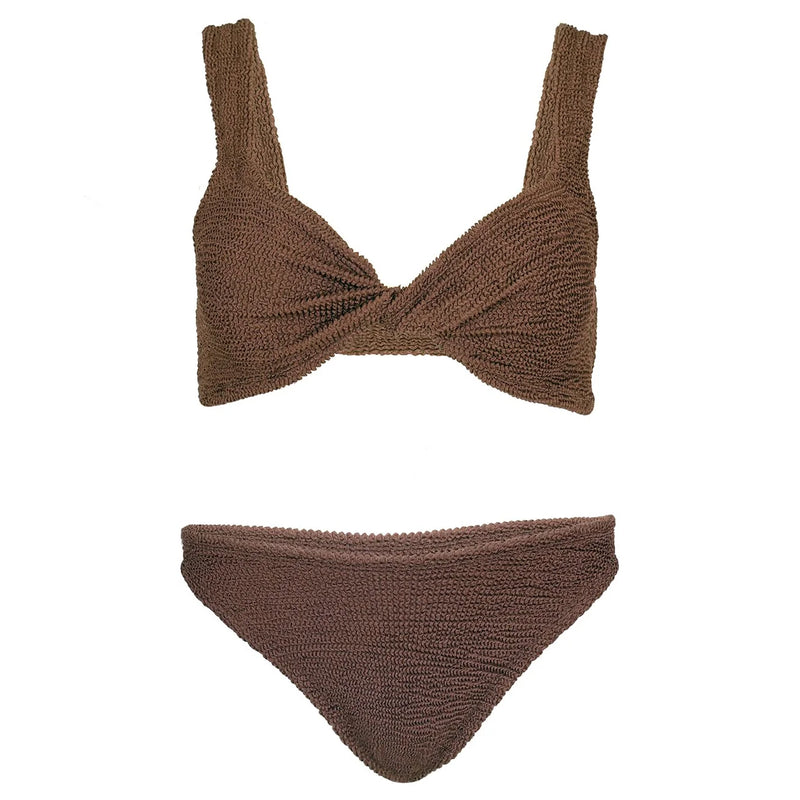Juno Bikini Metallic Chocolate