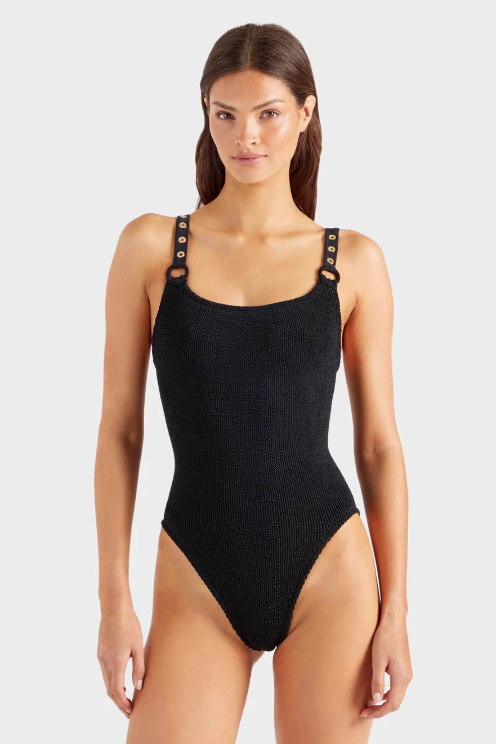 Load image into Gallery viewer, Melody Swim Black/Gold
