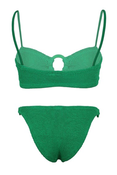 Misty Bikini With Fabric Tonal Hoops Emerald