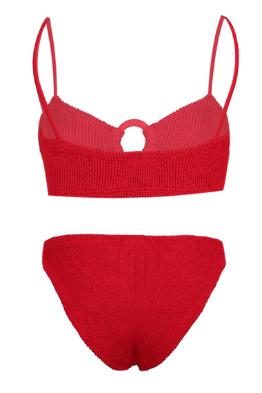 Misty Bikini With Fabric Tonal Hoops Red