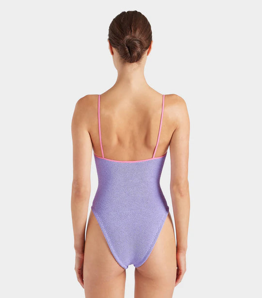 Pamela Swim Contrast Lilac/Bubblegum