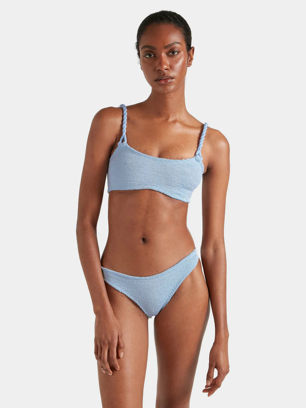 Load image into Gallery viewer, Phoebe Bikini Metallic Ice Blue
