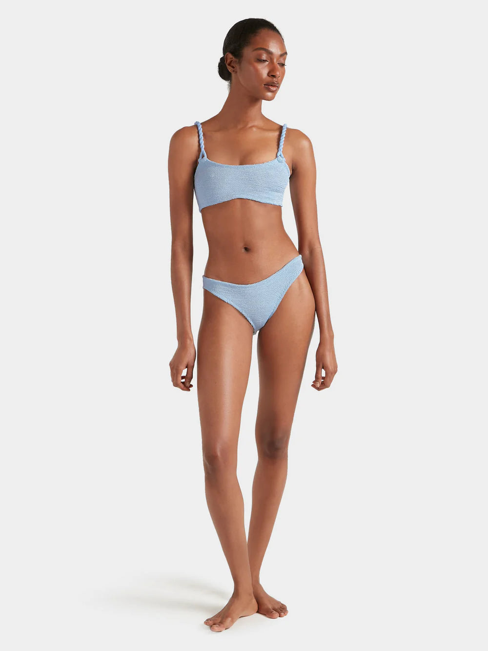 Load image into Gallery viewer, Phoebe Bikini Metallic Ice Blue
